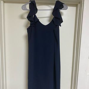 Navy knee length dress